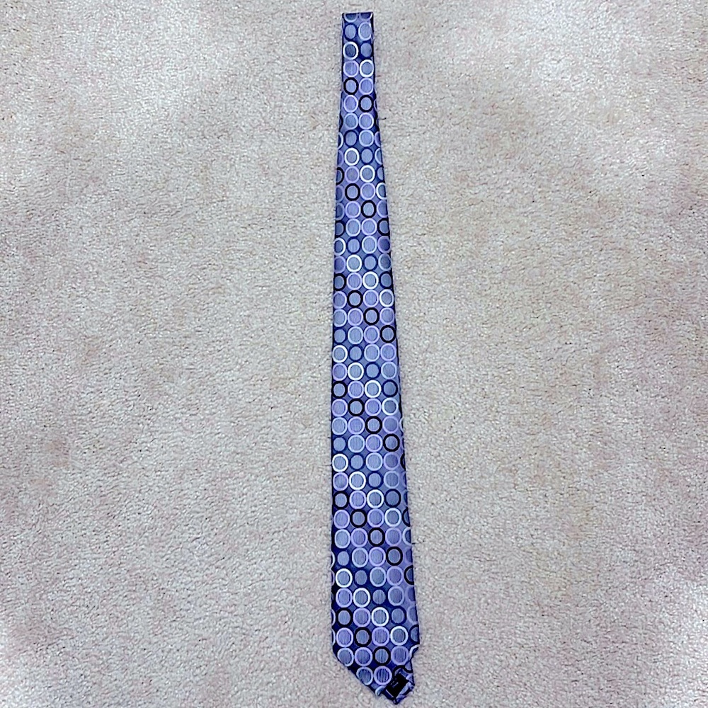 Michael Kors purple and grey tie